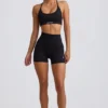 Super Sculpt sømløse minishorts i svart