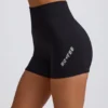 Super Sculpt sømløse minishorts i svart
