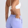 Sweatshorts med middels høy midje i periwinkle