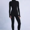Termisk undertøysjumpsuit i svart