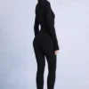 Termisk undertøysjumpsuit i svart