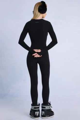 Termiske leggings i svart
