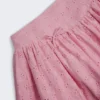 Thia miniskjørt med sløyfedetaljer og broderie anglaise i myk rosa