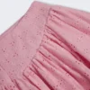 Thia miniskjørt med sløyfedetaljer og broderie anglaise i myk rosa