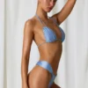 Tropics bikinitopper med doble stropper i himmelblått