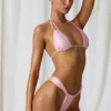 Tropics trekantet bikinitopp med doble stropper i myk rosa