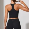Twist Waist Mini Shorts med lommer i svart
