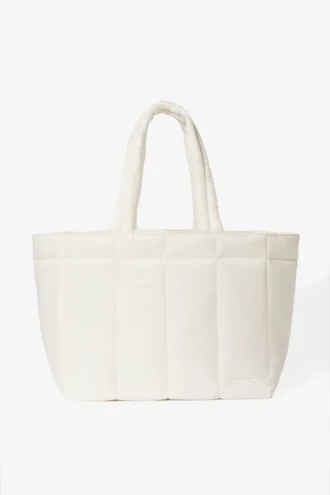Vanntett puffer-tote-bag i Ice