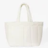 Vanntett puffer-tote-bag i Ice