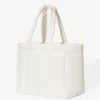 Vanntett puffer-tote-bag i Ice
