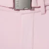 Vanntett skibukse med belte i Powder Pink