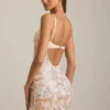 Velena minikjole med pyntet camisole-top i elfenben