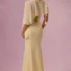 Velina chiffonkåpe i smørgul