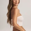 Verna Modal stroppeløs crop-top i stripet mønster