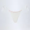 Vernazza Broderie Anglaise Side-Tie Thong Bikinitruser i hvitt