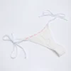 Vernazza Broderie Anglaise Side-Tie Thong Bikinitruser i hvitt