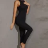 Vida Racer Neck Jumpsuit i svart