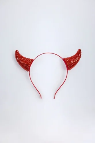 Vixena Devil Horns-pannebånd i ildrød