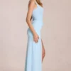 Zalia Lace Corset Maxikjole i Powder Blue