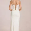 Zalia Lace Corset Maxikjoler i elfenben