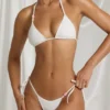 Zayana trekantet bikinitopp  i hvitt