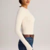 Ziva Modal rundhalset langermet Bodyer i krem