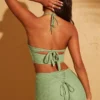 Zuni Lace Up Back Petite-bukser i grønt
