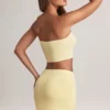 Zuri Modal mid-rise A-line miniskjørt i Lemon Sherbet